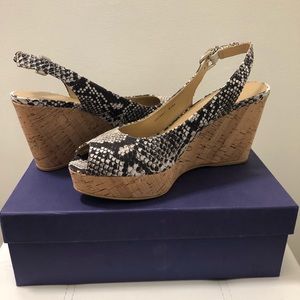Stuart Weitzman Jean wedge sling backs size 8.5